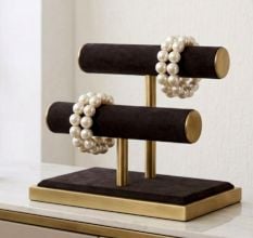 Handcrafted Glass Bead Bangles in Alloy Metal